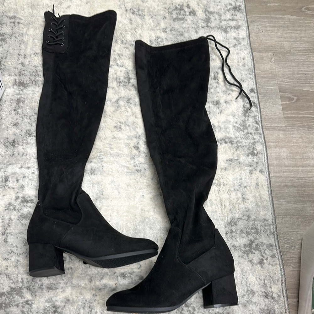 Black Over-the-Knee Women's Boots